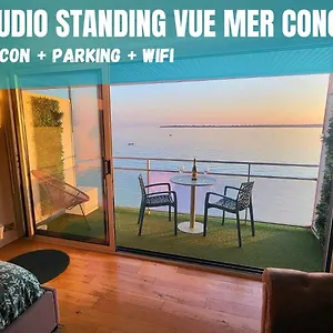 - L'iroizh - - Vue Panoramique - Standing Des Sables Blancs - Parking - Panoramic Sea View - Near Thalassotherapy - Wifi - Apartment